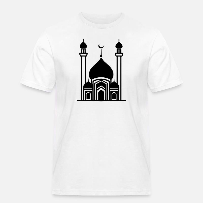 Moschee - Männer Workwear T-Shirt - Weiß