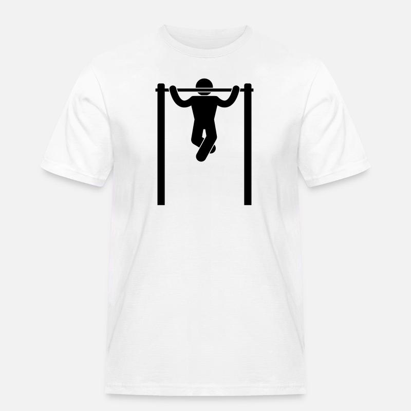 pullup - Männer Workwear T-Shirt - Weiß