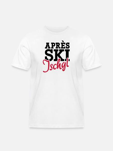 Ischgl - Männer Workwear T-Shirt - Weiß
