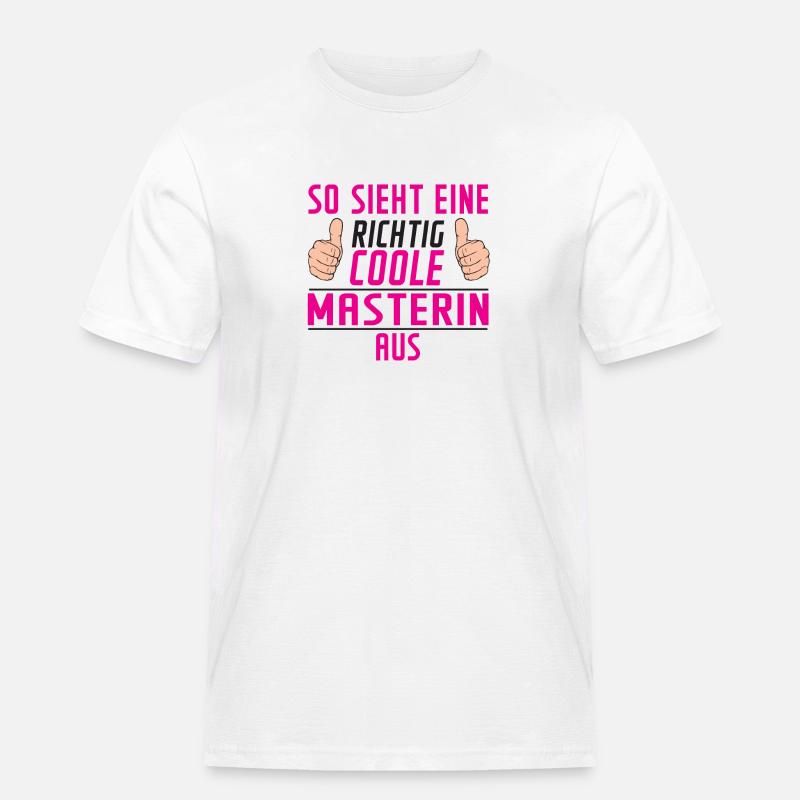 Masterin | | Student | Uni | Master Studium - Männer Workwear T-Shirt - Weiß