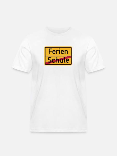 Ferien - Männer Workwear T-Shirt - Weiß