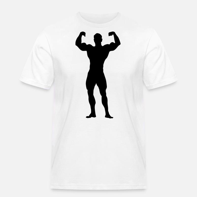 bodybuilder - Männer Workwear T-Shirt - Weiß