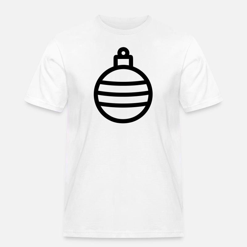 Weihnachtskugel - Männer Workwear T-Shirt - Weiß