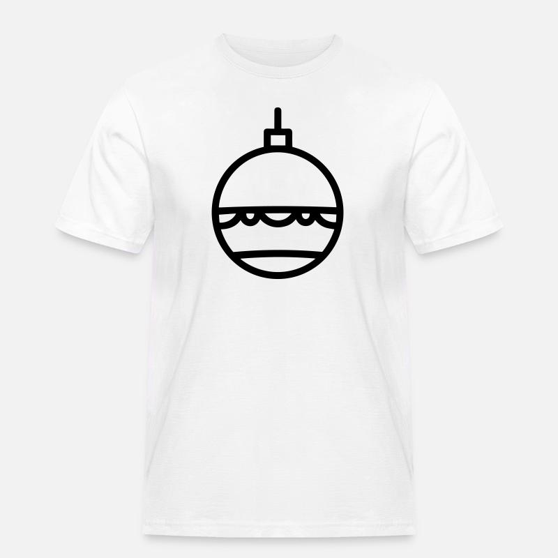 Weihnachtskugel - Männer Workwear T-Shirt - Weiß