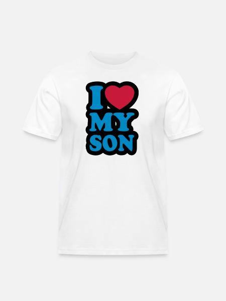 I love my son - Men's Workwear T-Shirt - white