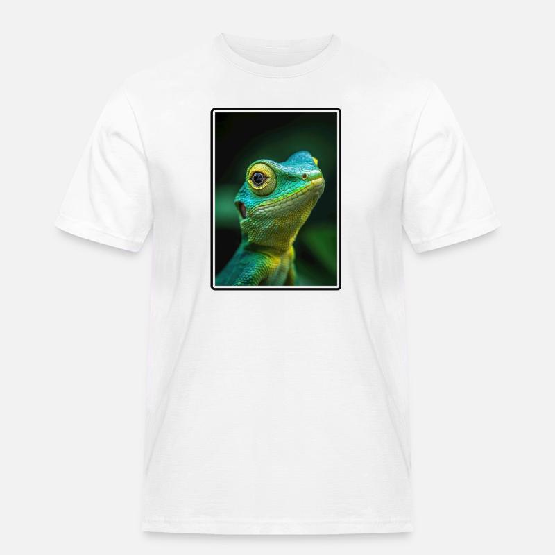 Eidechsen Eidechse - Männer Workwear T-Shirt - Weiß