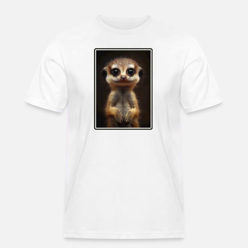 Suricate Erdmännchen - T-shirt Workwear homme - blanc