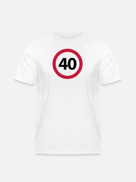 40th Birthday - Men's Workwear T-Shirt - white
