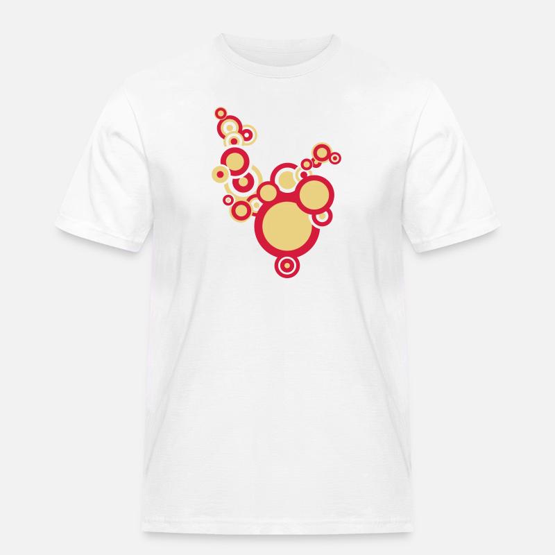 retromuster-2 - Männer Workwear T-Shirt - Weiß