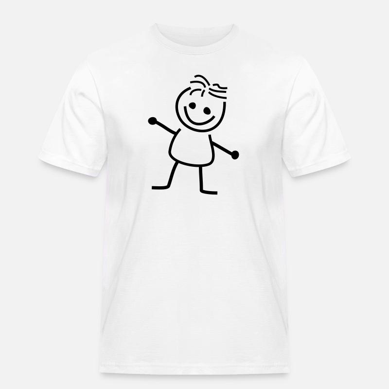 Basic Fred - Männer Workwear T-Shirt - Weiß