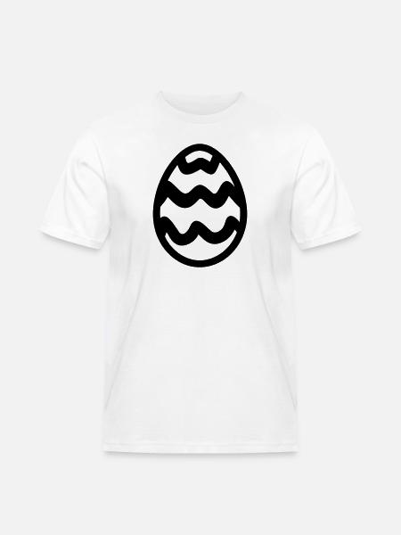 Ei - Männer Workwear T-Shirt - Weiß