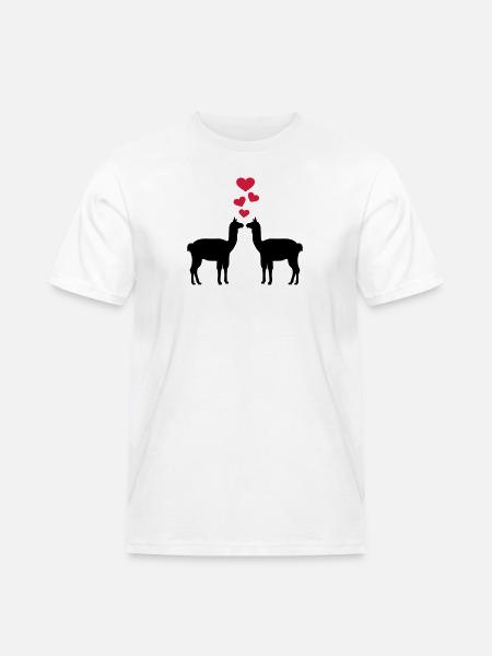 Llama - Men's Workwear T-Shirt - white