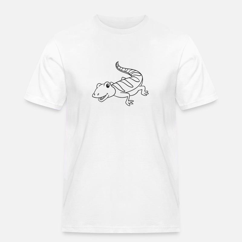 Echse, Echsen, Geschenk, Geschenkidee - Männer Workwear T-Shirt - Weiß