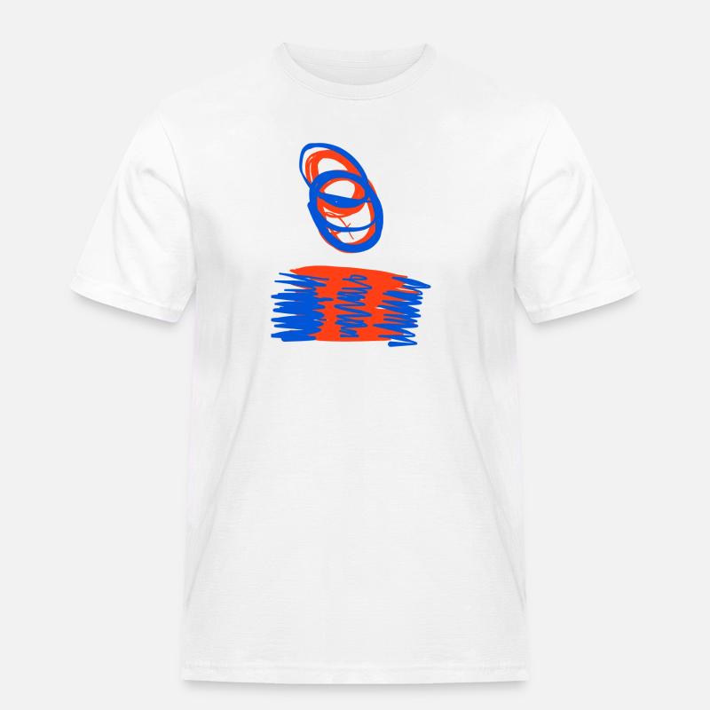 B wie Basel das Baselsouvenir - Männer Workwear T-Shirt - Weiß