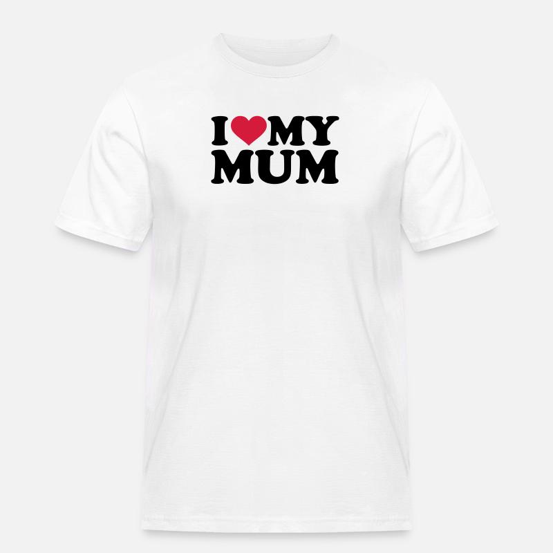 Mama - Männer Workwear T-Shirt - Weiß