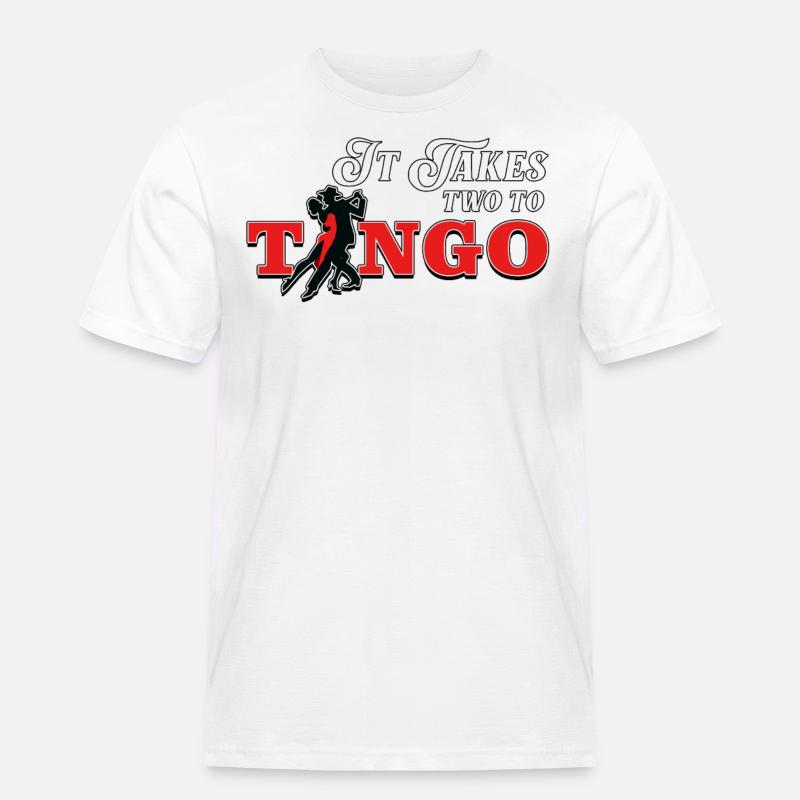 Tango, Tango Tänzer - Männer Workwear T-Shirt - Weiß