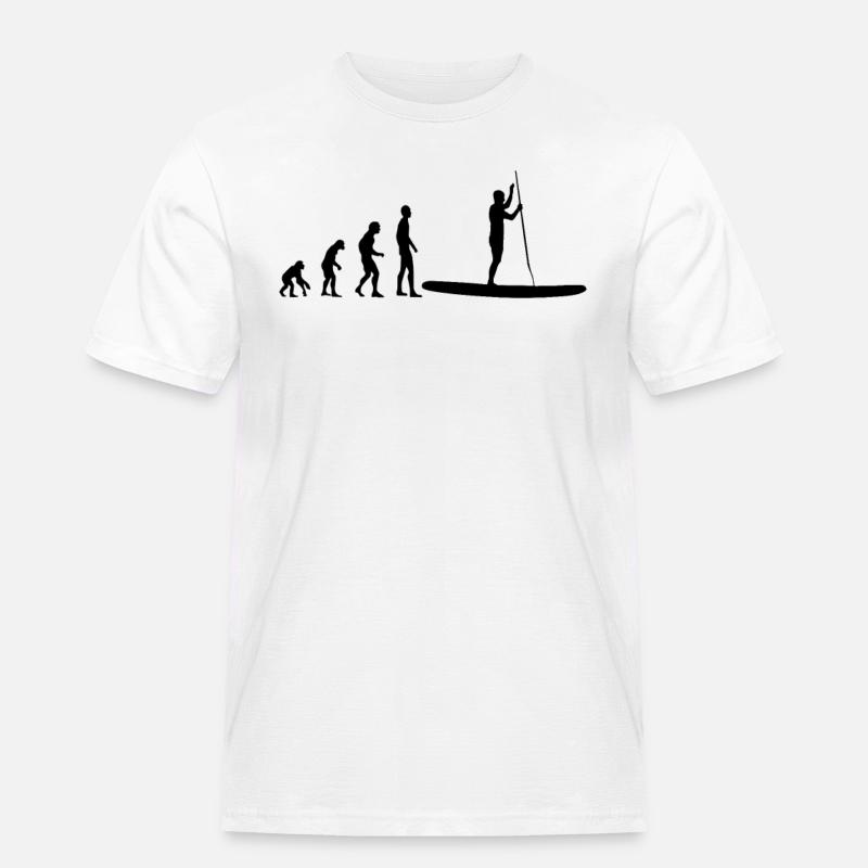 Stand Up Paddle Evolution - Men's Workwear T-Shirt - white