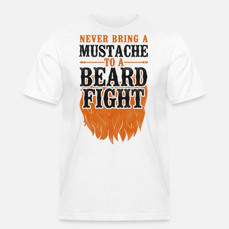 Beard Lover Bearded Man Ginger - Männer Workwear T-Shirt - Weiß