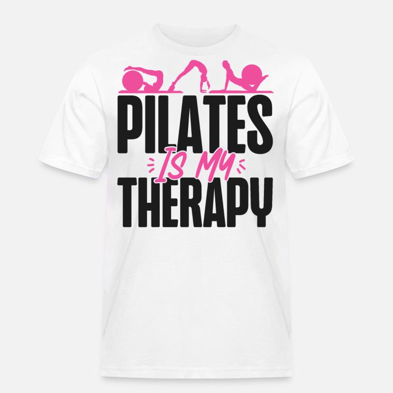 Pilates Instructor Teacher Pilates - Männer Workwear T-Shirt - Weiß