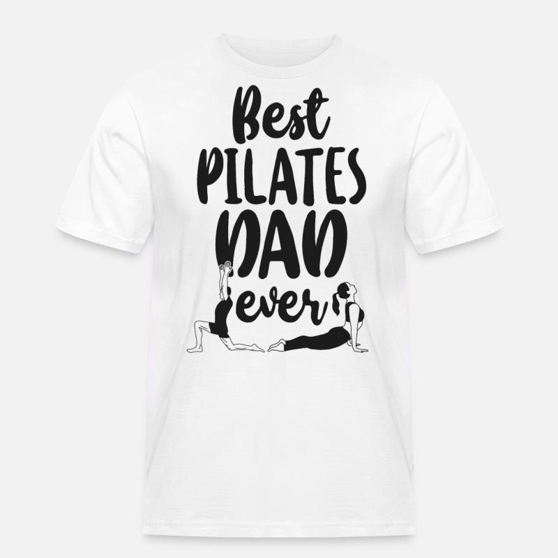 Pilates Instructor Teacher Dad - Männer Workwear T-Shirt - Weiß