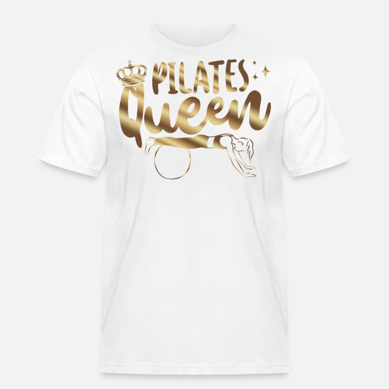 Pilates Instructor Teacher Queen - Männer Workwear T-Shirt - Weiß