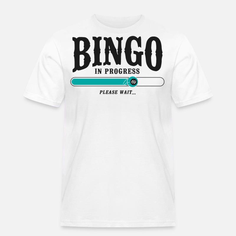Bingo Player Bingo In Progress - Männer Workwear T-Shirt - Weiß