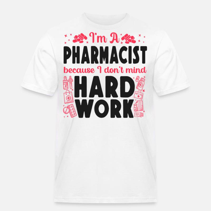Pharmacy Tech Technician - Männer Workwear T-Shirt - Weiß