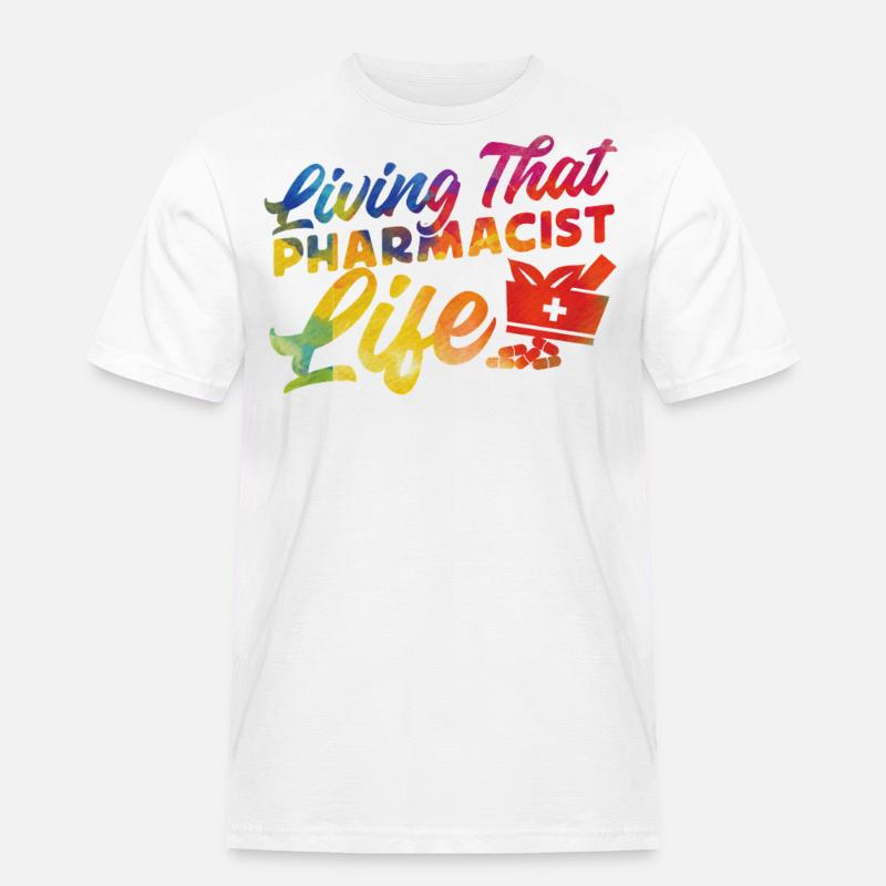 Pharmacy Tech Technician - Männer Workwear T-Shirt - Weiß