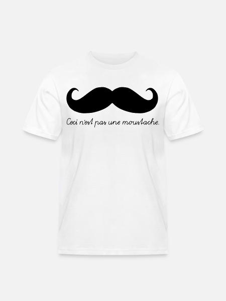 Ceci n'est pas une moustache. - Men's Workwear T-Shirt - white