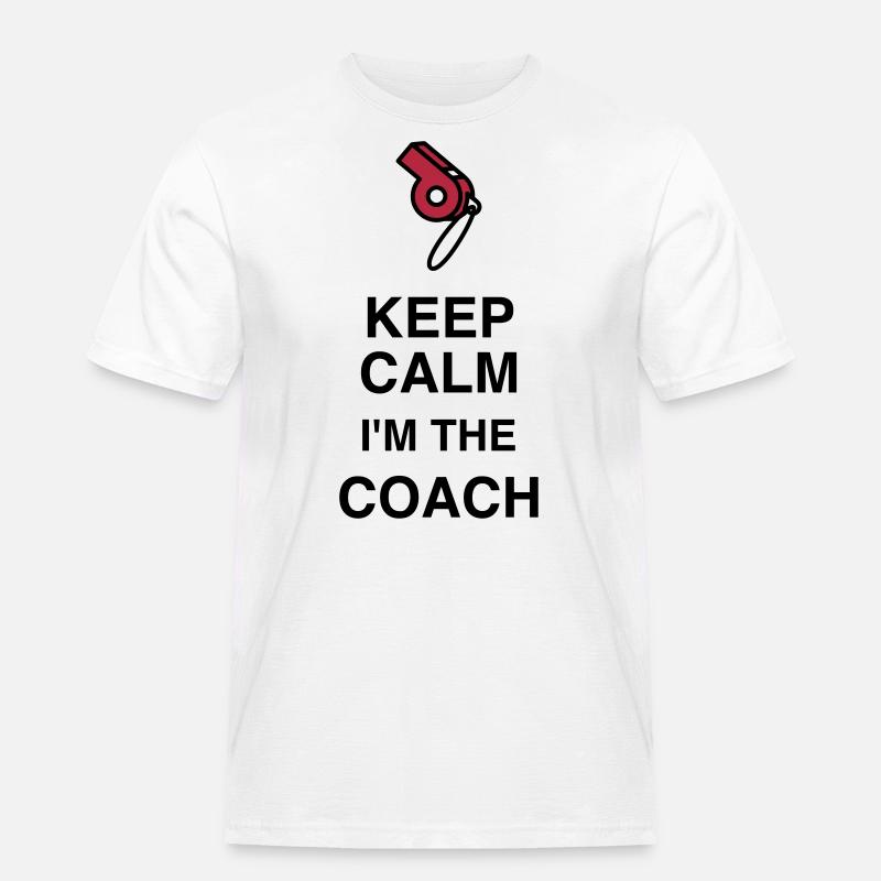 Coach / Coaching / Trainer / Sport - Männer Workwear T-Shirt - Weiß