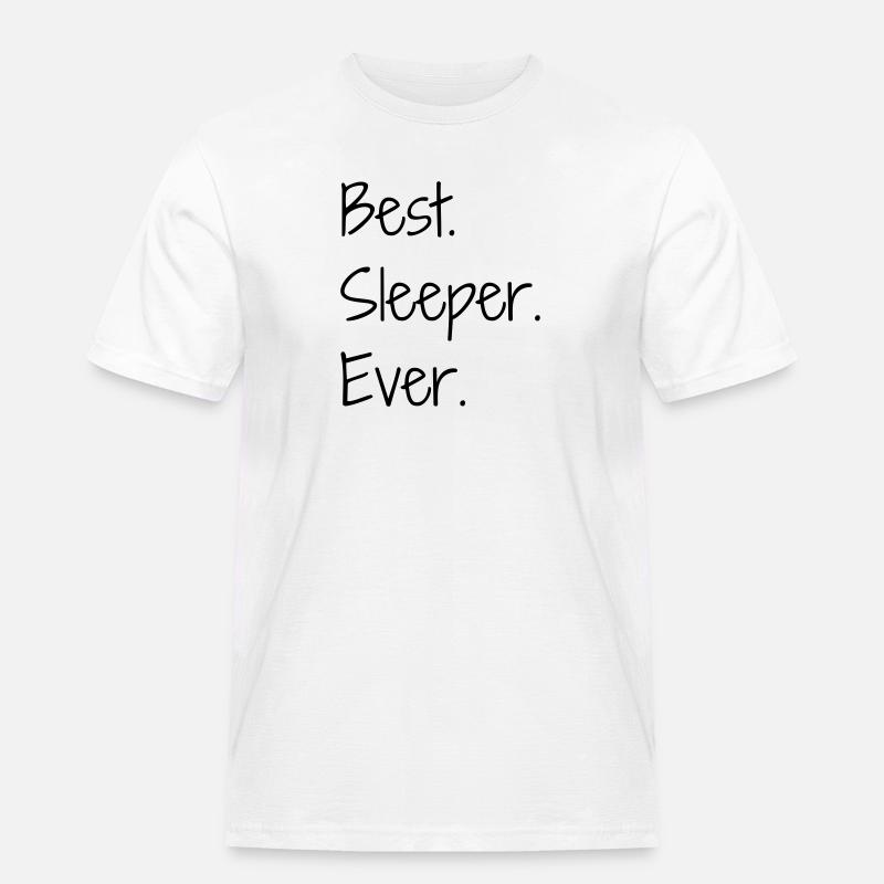 Schlaf / Schläfer / Müdigkeit / Rest - Männer Workwear T-Shirt - Weiß