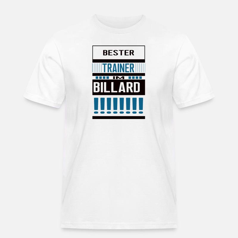 Billard Trainer Bester Billardtrainer Team - Männer Workwear T-Shirt - Weiß