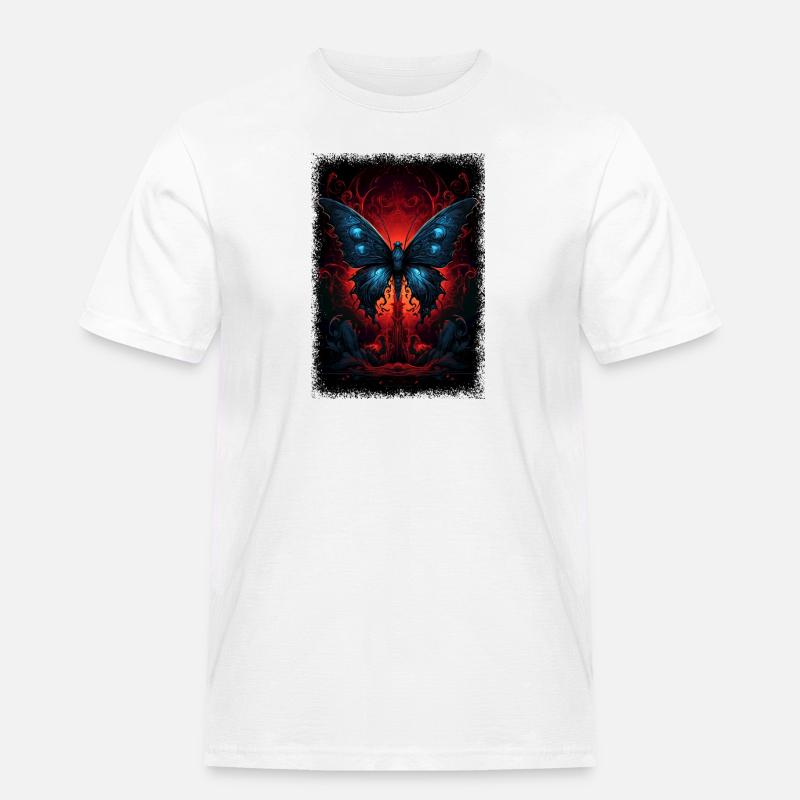 happy cool statement trending present - Männer Workwear T-Shirt - Weiß