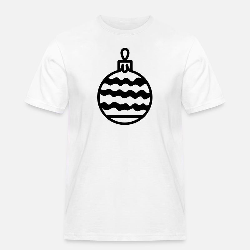 Weihnachtskugel - Männer Workwear T-Shirt - Weiß