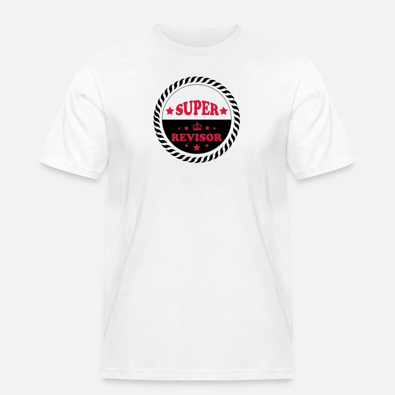 Super revisor - Männer Workwear T-Shirt - Weiß