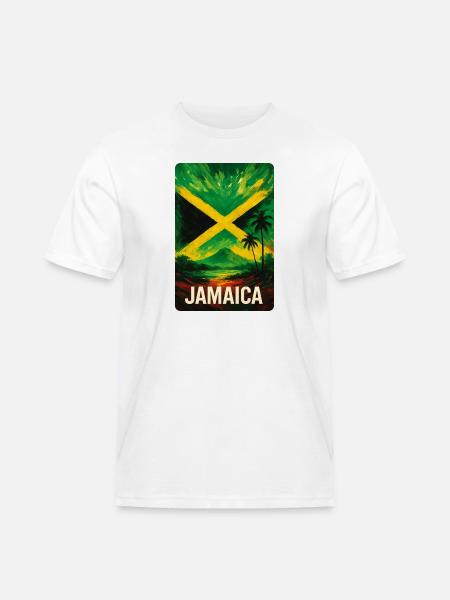 Jamaica Landscape Design - Men's Workwear T-Shirt - white