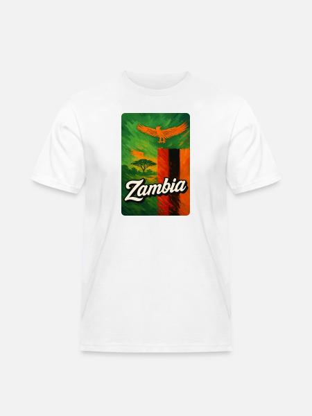 Zambia – Eagles over Africa's expanses - Men's Workwear T-Shirt - white
