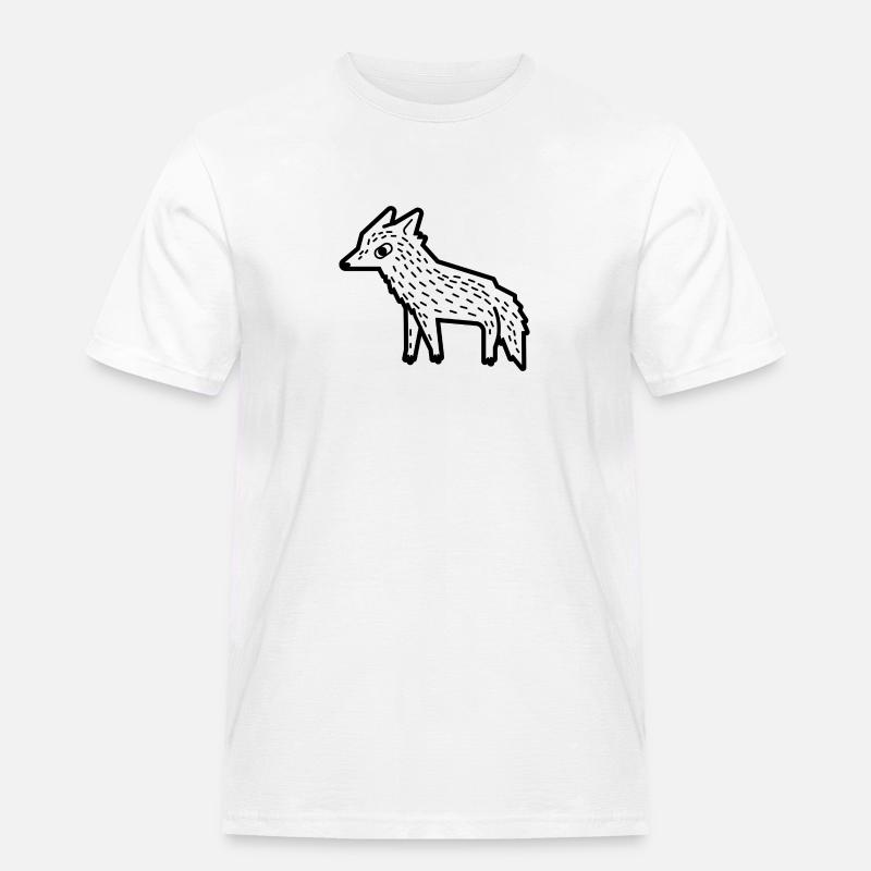 Fuchs - Männer Workwear T-Shirt - Weiß