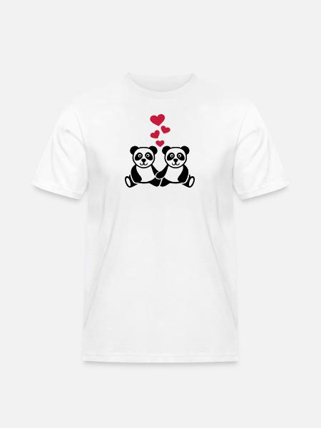 Panda - Men's Workwear T-Shirt - white