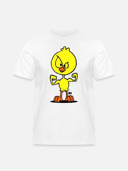 Chick Power - Männer Workwear T-Shirt - Weiß