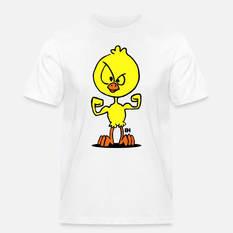 Chick Power - Männer Workwear T-Shirt - Weiß