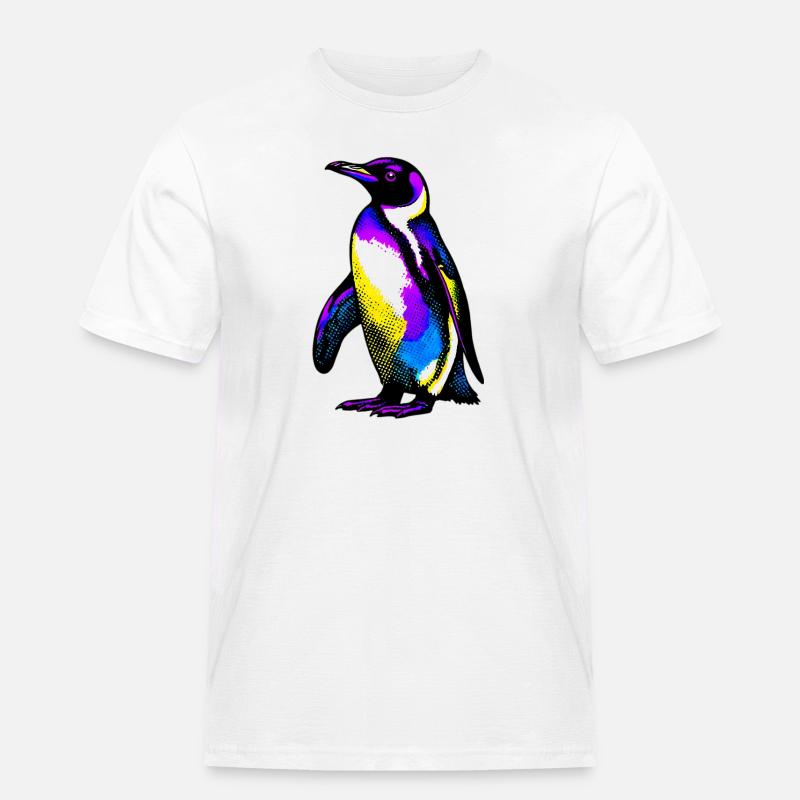 Pinguin - Männer Workwear T-Shirt - Weiß