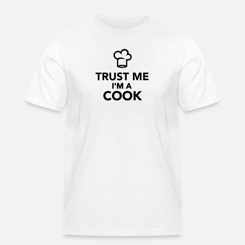 Koch - Männer Workwear T-Shirt - Weiß