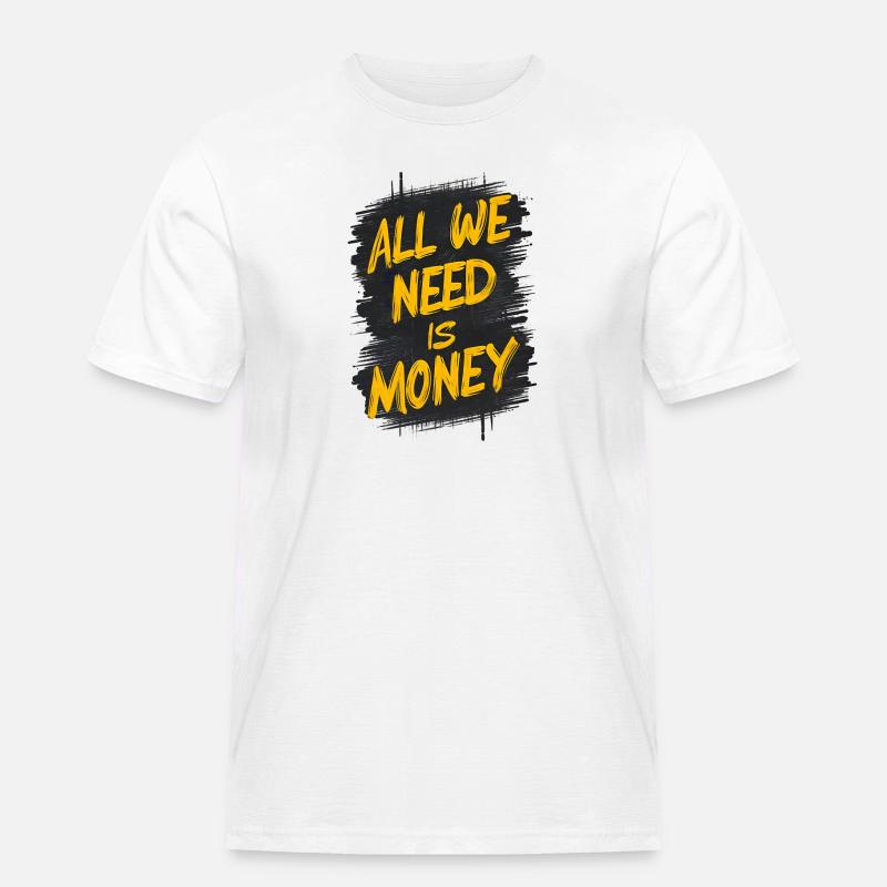 Die Graffiti-Geldabrechnung - Männer Workwear T-Shirt - Weiß