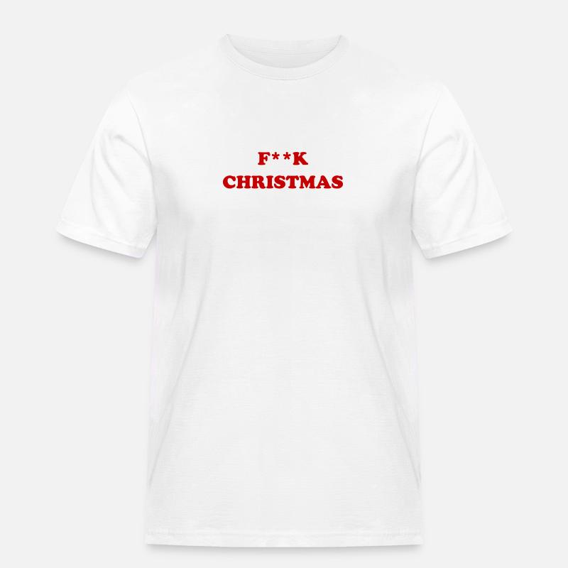 F**K Noël - T-shirt Workwear homme - blanc