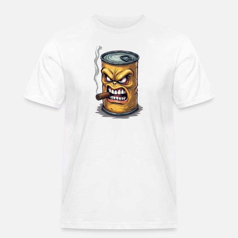 Blechdose - Männer Workwear T-Shirt - Weiß