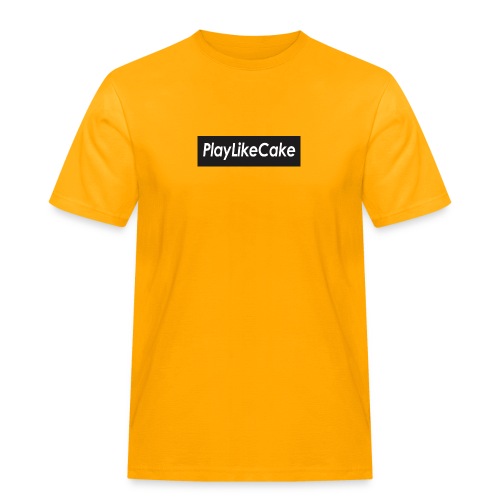 PlayLikeCake black box logo - Workwear T-Shirt for menn