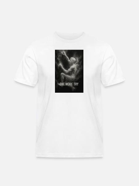 One more try. - Männer Workwear T-Shirt - Weiß