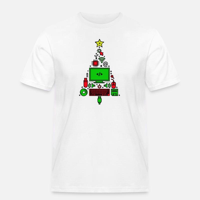 Code Computer Code Debug Skripting Programmierer - Männer Workwear T-Shirt - Weiß
