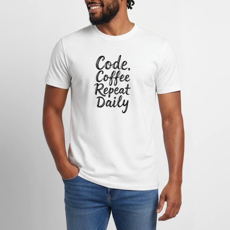 Code Sleep Debug Repeat Programmer Shirt Men's Workwear T-Shirt